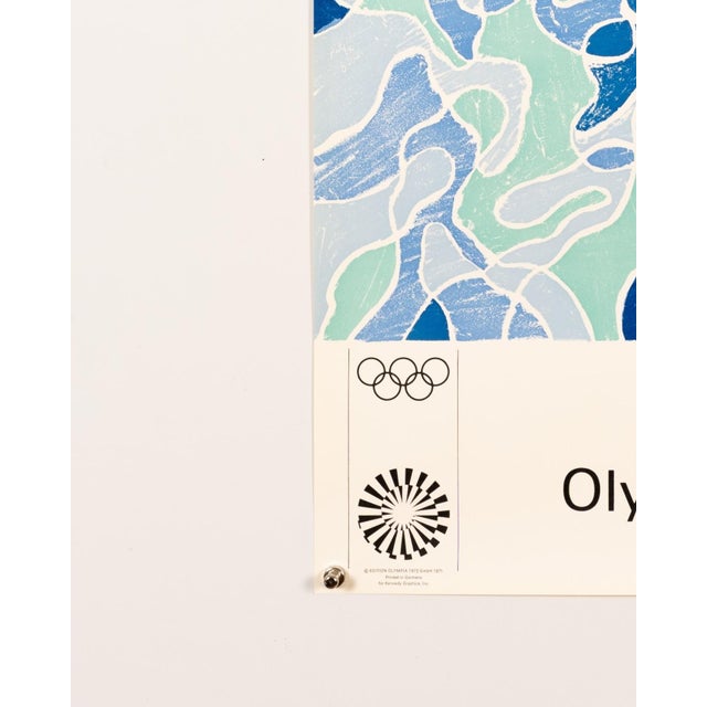1970s Munich 1972 Olympic Games Poster in the style of David Hockney, 1971 For Sale - Image 5 of 9