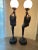 Black Art Deco Style, Nude Women Matching Black Tall Lamps - a Pair For Sale - Image 8 of 9
