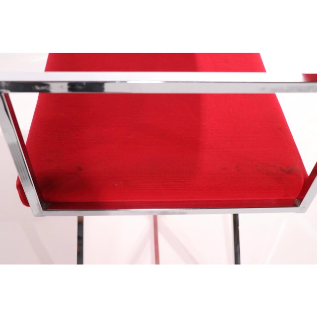 Chrome Chrome Directors Chair by Virtue Bros. Of Los Angeles / Bon Marche For Sale - Image 8 of 9