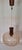 Vintage Ceiling Lamp with Amber-Tinted Glass Shade on Mahogany and Brass Mount, 1980s For Sale - Image 4 of 7