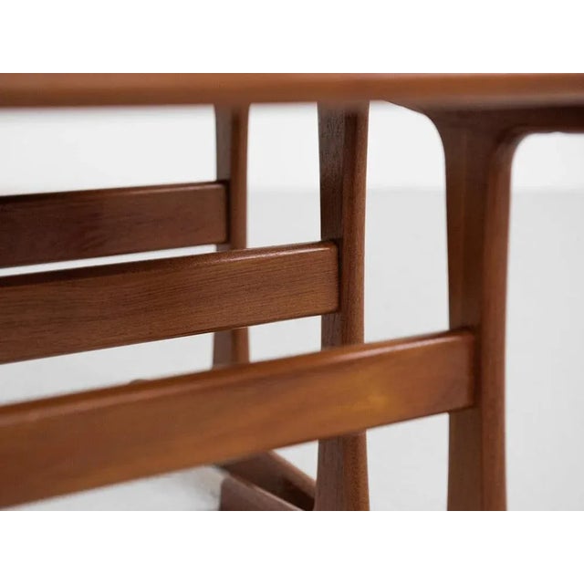 Midcentury Danish nest of 3 side tables in teak by Kai Kristiansen for Vildbjerg For Sale - Image 9 of 11