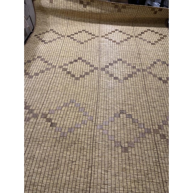 Mauritanian Tuareg Rug in Plant Fibers and Leather, 1990s For Sale - Image 6 of 10