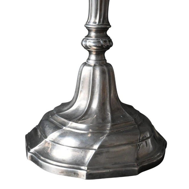 Louis XV Silver Candlesticks from Mons, Bergen, Austria, 1780, Set of 2 For Sale - Image 3 of 10