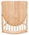 Wood 19"H Spindle Dining Chair in Natural - a Pair For Sale - Image 7 of 11