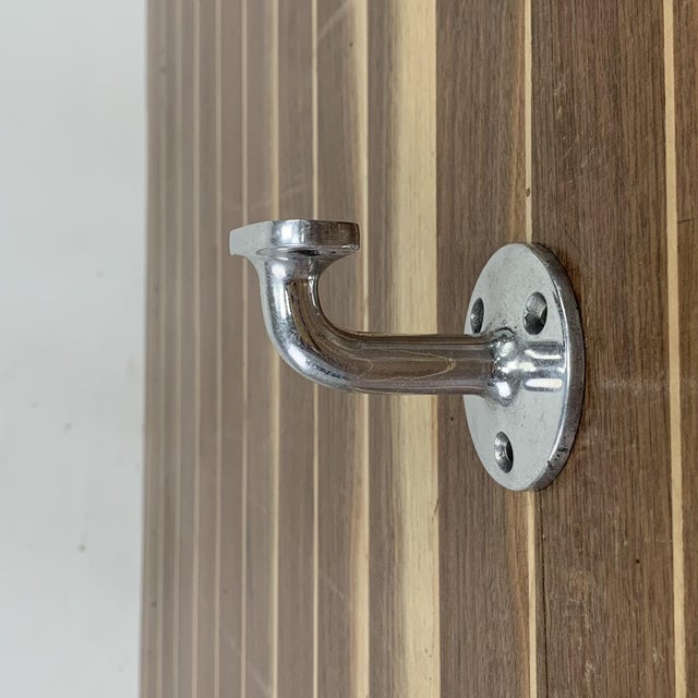 Late 20th Century Aluminum Handrail Bracket | Chairish
