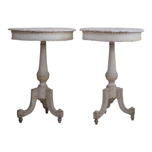 Early 19th Century Pair of French Side Tables For Sale