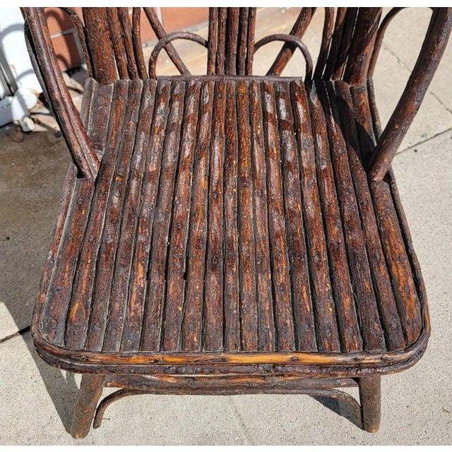 Rustic 19Thc Folky Bentwood Side Chair For Sale - Image 3 of 6