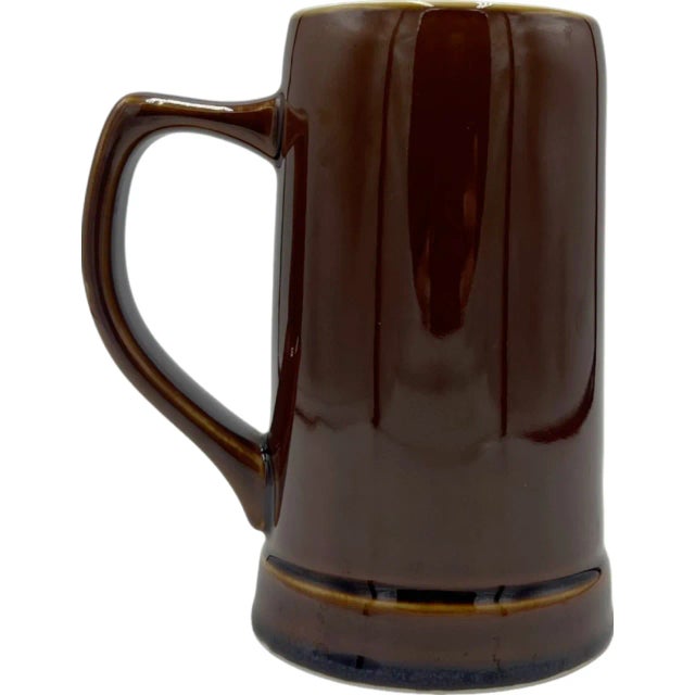 Brown Vintage Peter Luger Steakhouse Nyc Restaurant Brown Ceramic Stein Mug For Sale - Image 8 of 13