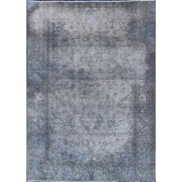 Keivan Woven Arts Vintage Indian Amritsar Rug in Gray Tones and Brown Highlights For Sale - Image 13 of 13