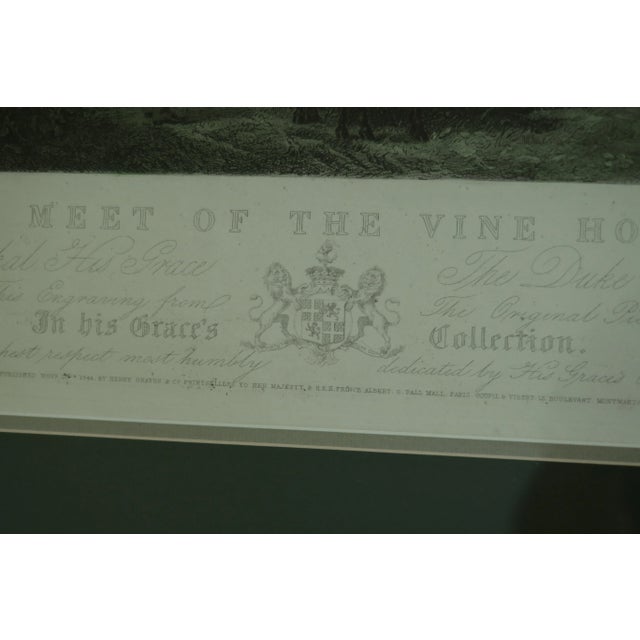 Vintage Wh Simmons Colored Engraving English Hunt Scene For Sale - Image 4 of 9