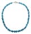 Ajd 22 Inch Graduated Rondels of Faceted Emerald Necklace With Amethyst Accents For Sale