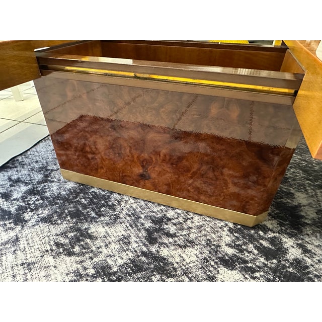 Vintage French Coffee Table in Elm Burl Wood, 1970 For Sale - Image 18 of 18