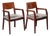 Pair of Art Deco Style Mahogany Armchairs For Sale