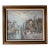Vintage Marie Charlot Parisian Street Scene Oil on Canvas Painting – Framed For Sale