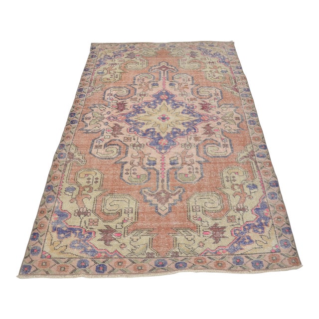 Antique Vintage Kurdish Area Carpet For Sale