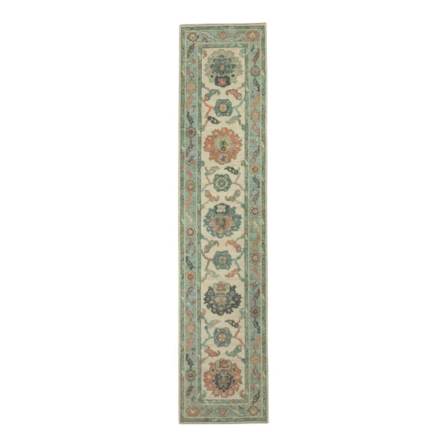 Turkish Oushak Rug 2'3" x 10'2" #20208 For Sale
