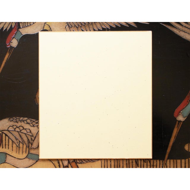 "Cat", Heisei Era Japanese Silk Painting For Sale - Image 14 of 15