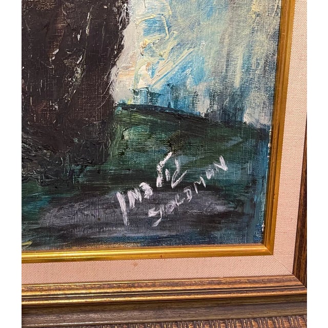 Albert Goldman, Sephardic Jewish Men Vibrant Judaica Vintage Oil Painting Israeli Artist Goldman For Sale - Image 4 of 8