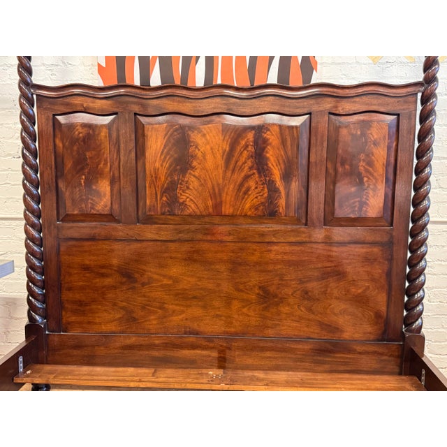 Dessin Fournir California King Kerry Joyce for Dessin Fournir Barley Twist Poster Bed Frame For Sale - Image 4 of 12