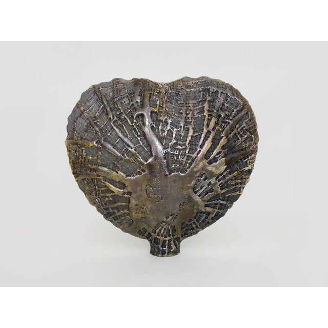 Large Vintage Heart-Shaped Ceramic Vase, 1980s For Sale - Image 11 of 11