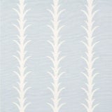 Schumacher X Celerie Kemble Acanthus Stripe Fabric in Sky For Sale
