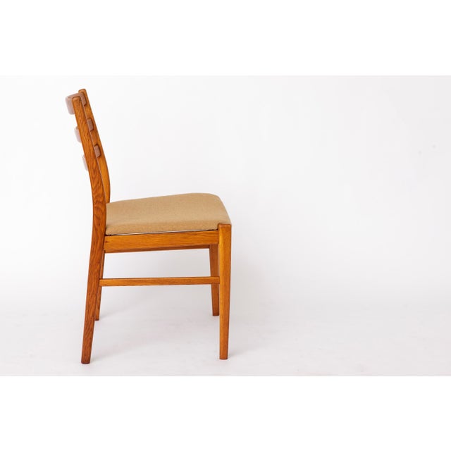Wood Vintage Swedish Oak Chairs by Alb Johansson & Söner, 1960s, Set of 4 For Sale - Image 7 of 10