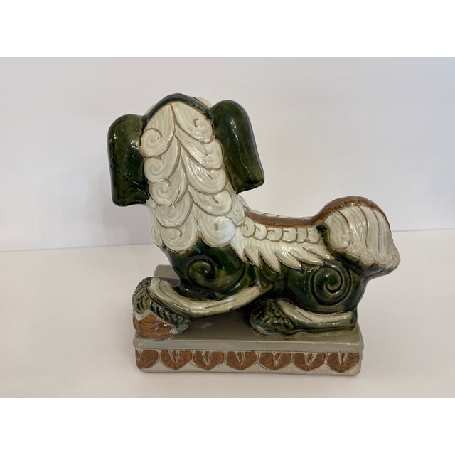 Mid-Century Modern Vintage Foo Dogs, Sculptures For Sale - Image 3 of 3