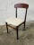 Brown Vintage Wood & Fabric Dining Chair, 1980s For Sale - Image 8 of 8