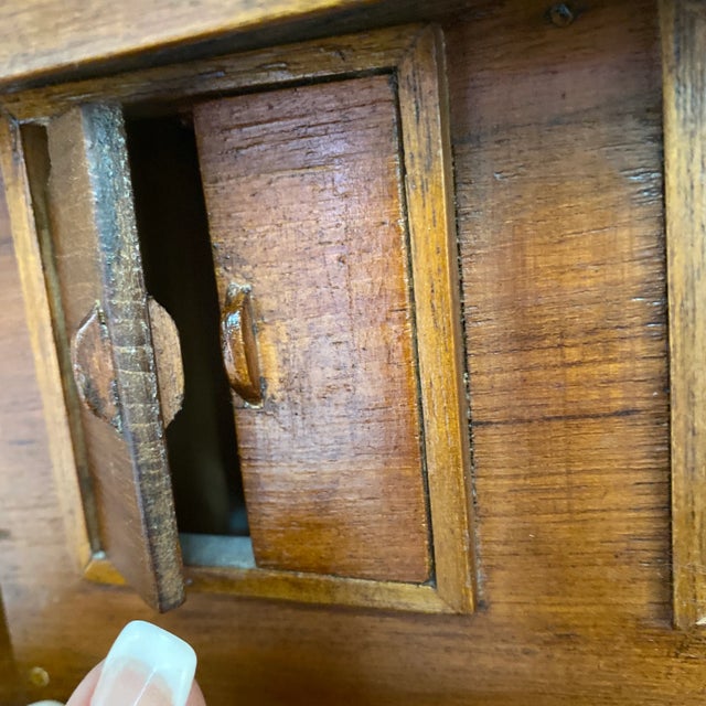 1960s Sculptural Hand Carved Wooden Boat For Sale - Image 4 of 8