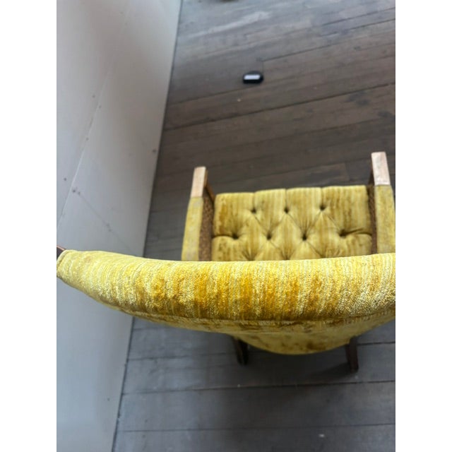 Vintage High Back Throne Chair For Sale - Image 9 of 9