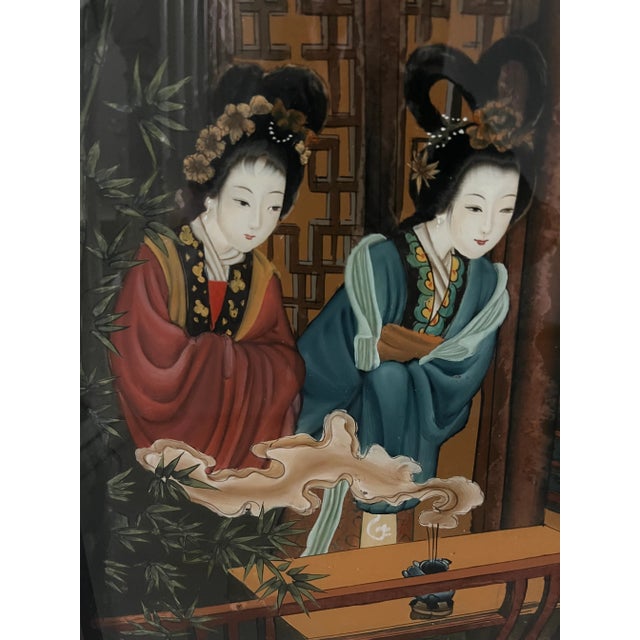 The French term for this style of art is officially verre églomisé- a centuries old technique that is incredibly involved...