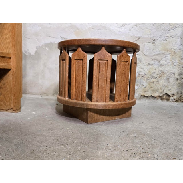 Guillerme et Chambron Coffee Table with Storage Compartment attributed to Guillerme and Chambron, 1960 For Sale - Image 4 of 16