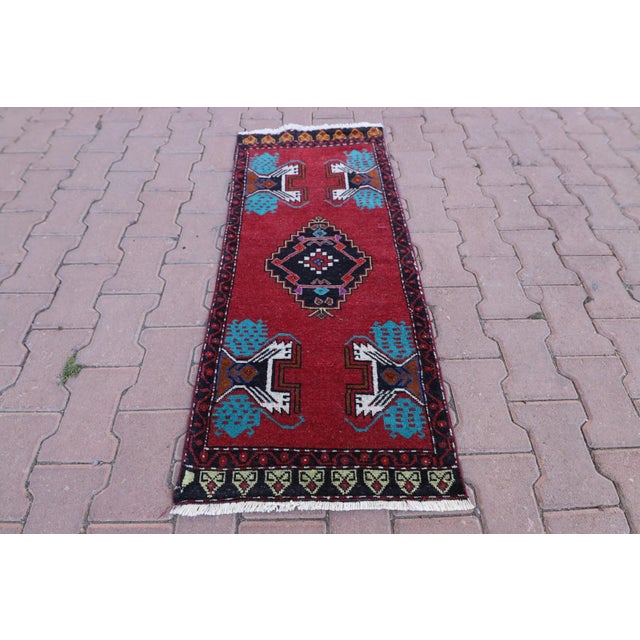 1970s Rustic Red Oriental Hand Knotted Wool Rug For Sale - Image 13 of 13