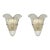 20th Century Murano Graniglia Shield Sconces, a Pair For Sale