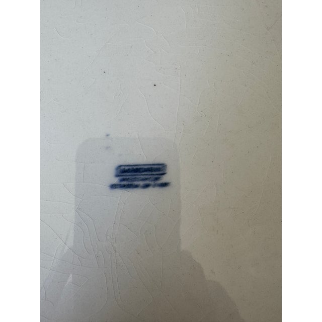 Ceramic 1901 Wedgwood Platter "Mandarin Blue" For Sale - Image 7 of 9