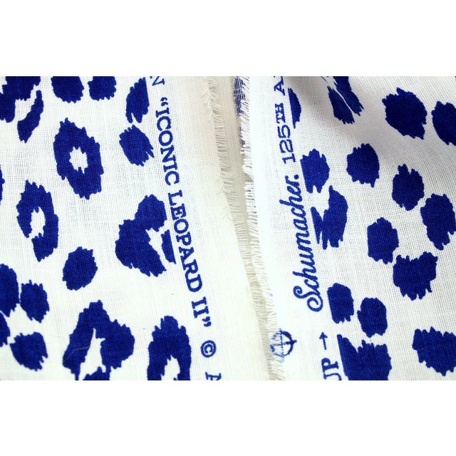 Leopard Linen Schumacher Bolster Pillow Cover For Sale - Image 6 of 12