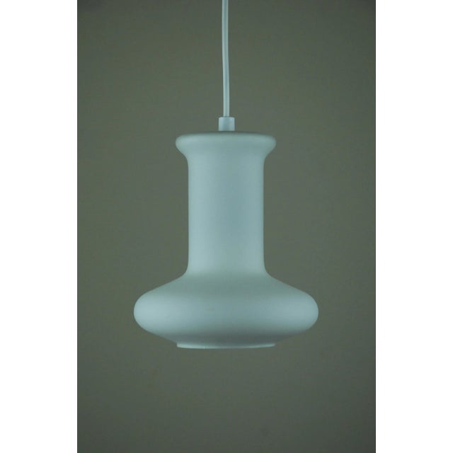 Danish Opal Glass Pendant Lamp from Lightskaer Lighting, 1970s For Sale - Image 10 of 10