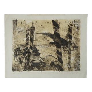 René Genis, Composition, Lithograph, 1970s, Framed For Sale