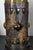 Late 20th Century 2 Rare Frederick Cooper Hand Blown Brutalist Glass Wine Bottle Lamps 42" For Sale - Image 12 of 18