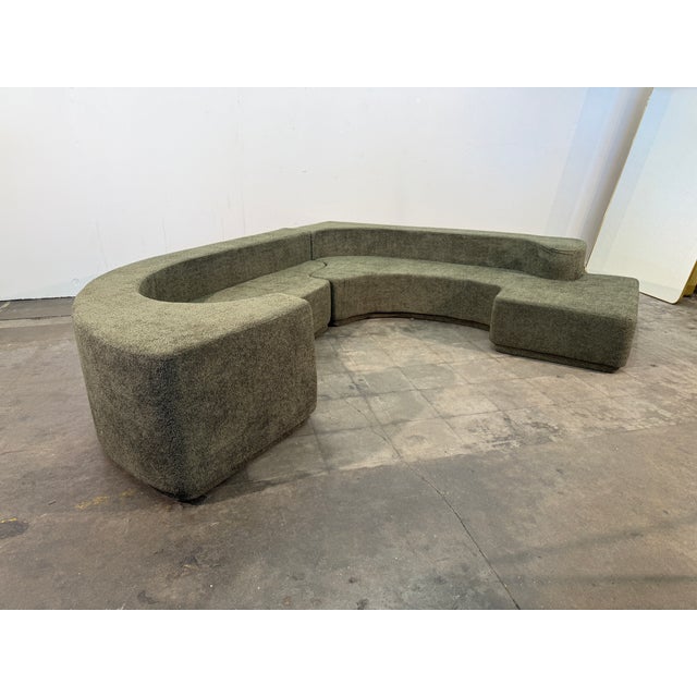 Noti Massari “Lara” Modular Curved Sofa, Italy, 1970s For Sale - Image 4 of 16