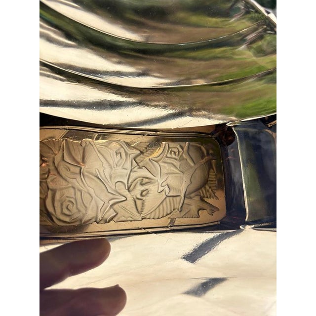 Art Deco Sculpted Glass Catchall, France, 1940s For Sale - Image 14 of 15