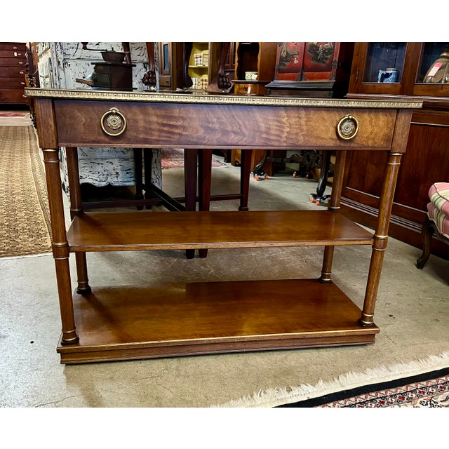 Wood Henredon Bar Cart For Sale - Image 7 of 10
