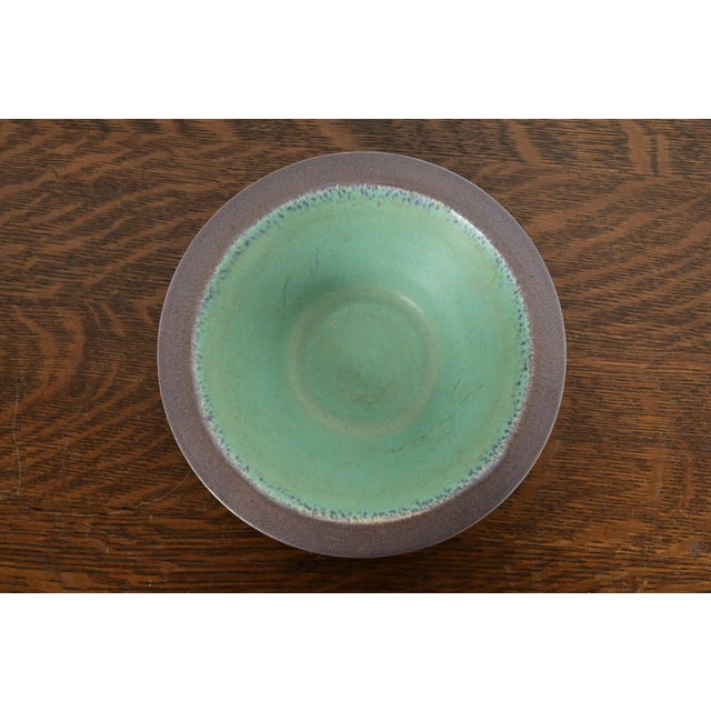 Art Deco Rookwood Pottery Arts & Crafts Glazed Ceramic Art Pottery Bowl, 1916 For Sale - Image 3 of 11