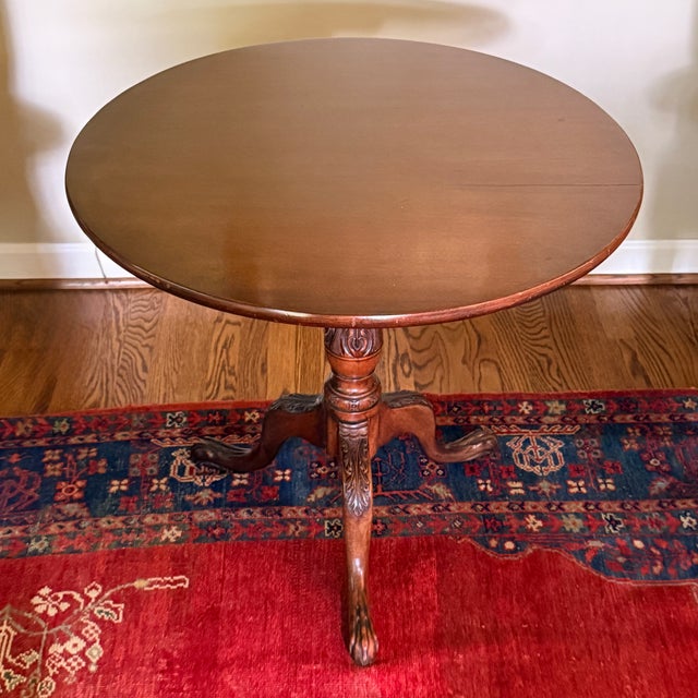 Traditional Tripod Fliptop Table c.1780 For Sale - Image 3 of 9