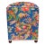 Shabby Chic Shabby Chic Edwarain Bird Print Velvet Handmade Ottoman For Sale - Image 3 of 10