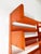 Orange Coral Steel Freestanding Congress Bookcase from Lips Vago, 1968 For Sale - Image 4 of 13