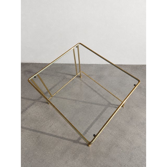 Mid-Century Modern Brass and Glass Coffee Table, Italy, 1960s For Sale - Image 9 of 10