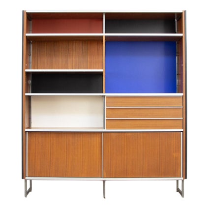 Mahogany Bookcase by Georges Frydman for EFA, 1960s For Sale