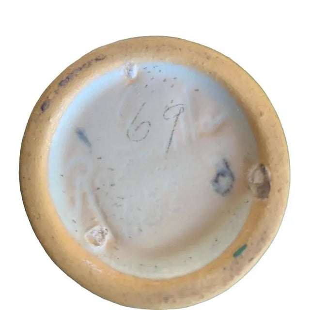 1930s Jardiniere Green Roseville Pinecone Vase For Sale - Image 11 of 12