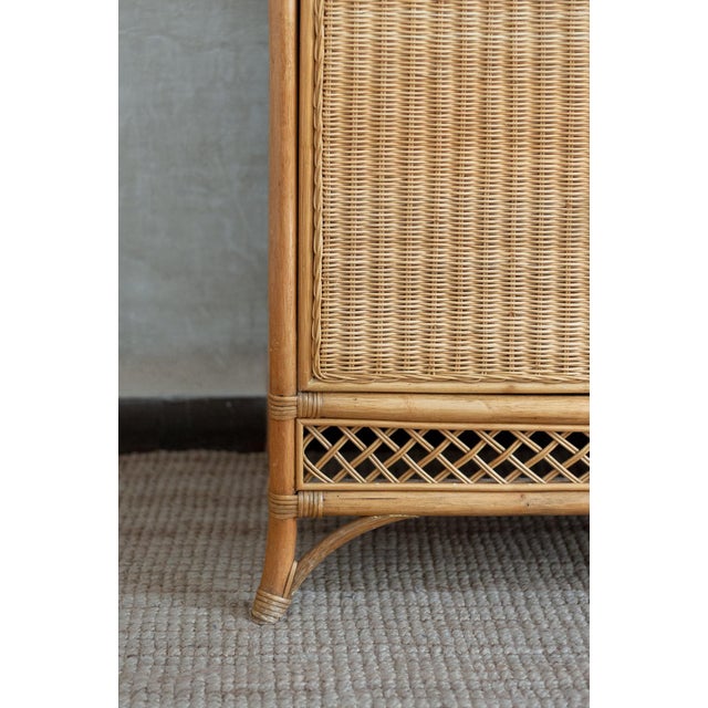 Vintage Bamboo and Rattan Sideboard, 1970s For Sale - Image 10 of 11